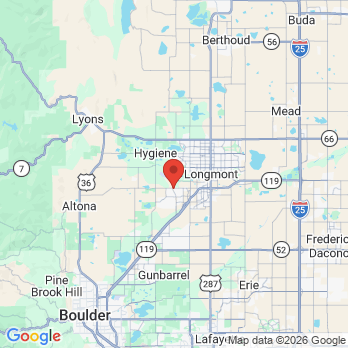 Map to Dental Horizons office in Longmont, CO