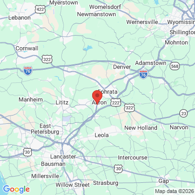 Map to  office in Akron, PA