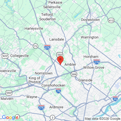 Map to  office in Blue Bell, PA