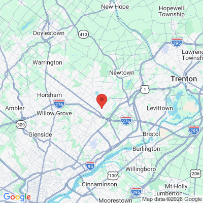 Map to  office in Feasterville Trevose, PA