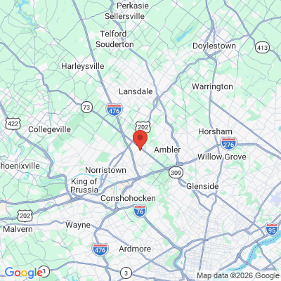 Map to  office in Blue Bell, PA