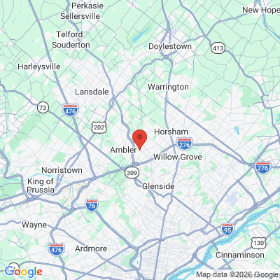 Map to  office in Upper Dublin, PA