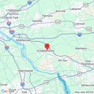Map to  office in Elizabethtown