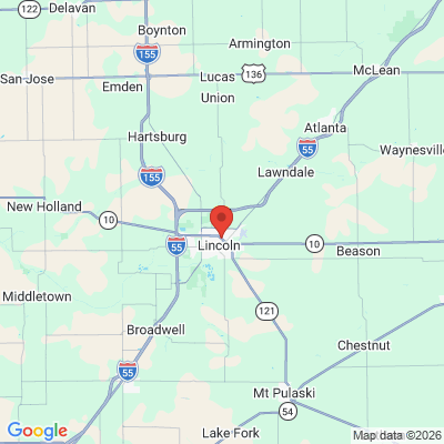 Map to  office in Lincoln, IL