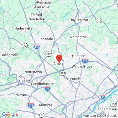 Map to  office in Ambler, PA