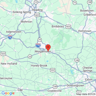 Map to  office in Elverson, PA