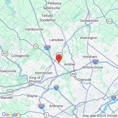 Map to  office in Blue Bell, PA