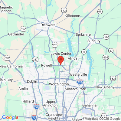 Map to  office in Lewis Center, OH