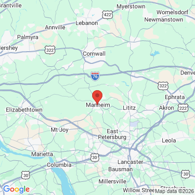 Map to  office in Manheim, PA