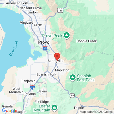 Map to  office in Springville, UT