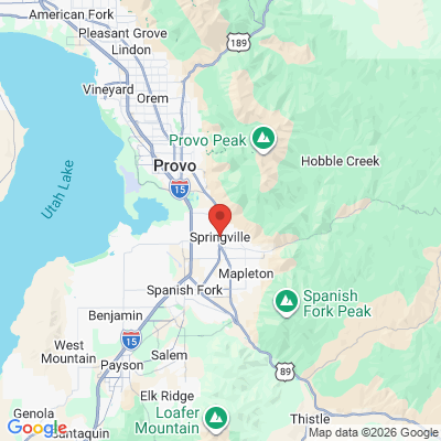 Map to  office in Springville, UT