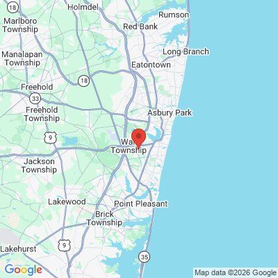 Map to  office in Belmar, NJ