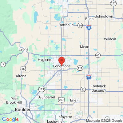 Map to  office in Longmont, CO