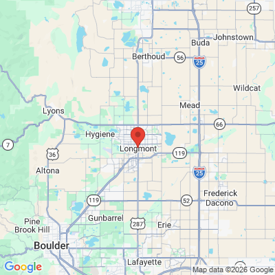 Map to  office in Longmont, CO