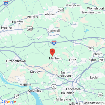 Map to  office in Manheim, PA