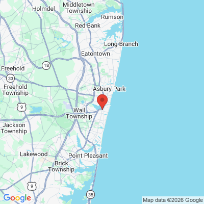 Map to  office in Belmar, NJ