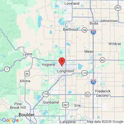 Map to  office in Longmont, CO
