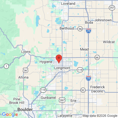 Map to  office in Longmont, CO