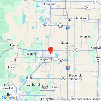 Map to  office in Longmont, CO