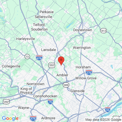 Map to  office in Spring House, PA