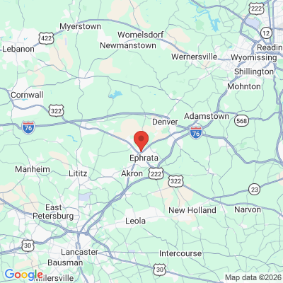 Map to  office in Ephrata, PA