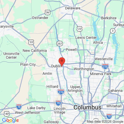 Map to  office in Dublin, OH