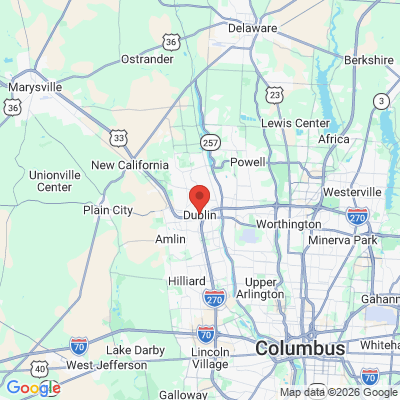 Map to  office in Dublin, OH