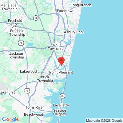 Map to  office in Brielle, NJ