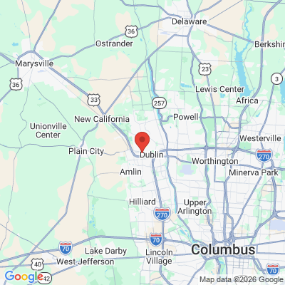 Map to  office in Dublin, OH