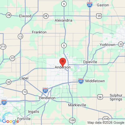 Map to  office in Anderson, IN