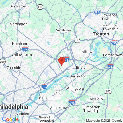 Map to  office in Bensalem, PA
