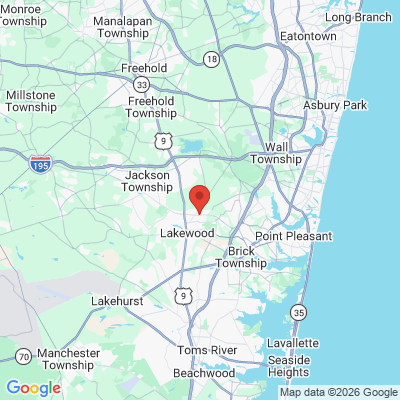 Map to  office in Lakewood, NJ