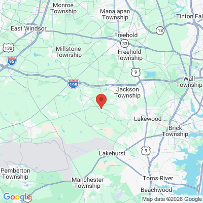 Map to  office in Township Of Jackson, NJ