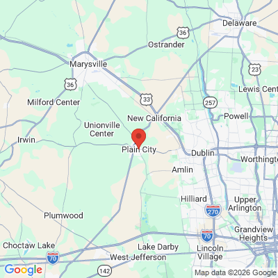 Map to  office in Plain City, OH