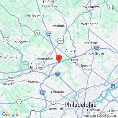 Map to  office in Plymouth Meeting, PA