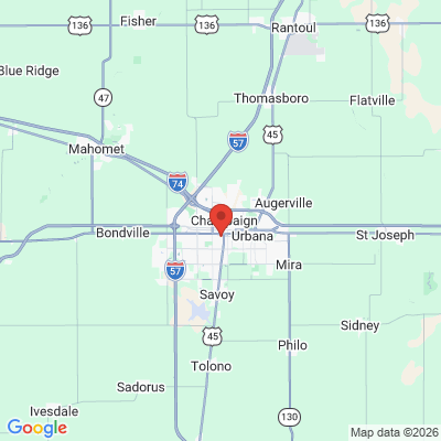 Map to  office in Champaign, IL