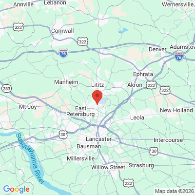 Map to  office in Lititz, PA