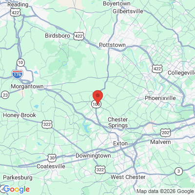 Map to  office in Chester Springs, PA