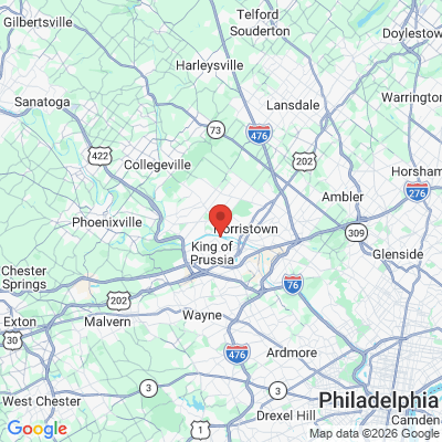 Map to  office in King Of Prussia, PA
