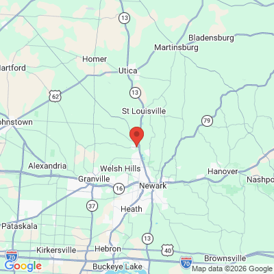 Map to  office in Newark, OH