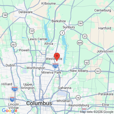 Map to  office in Westerville, OH