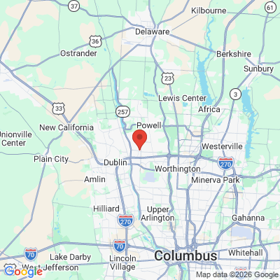 Map to  office in Dublin, OH