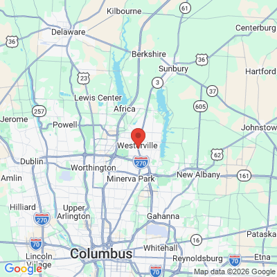 Map to  office in Westerville, OH