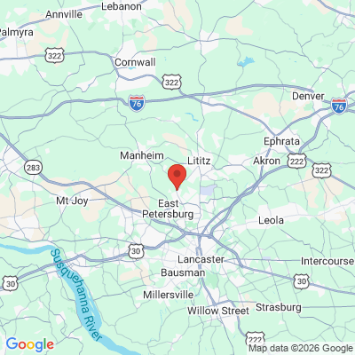 Map to  office in Lititz, PA