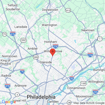 Map to  office in Abington, PA