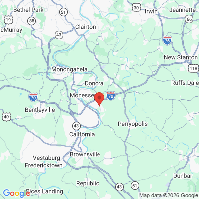 Map to  office in Belle Vernon, PA