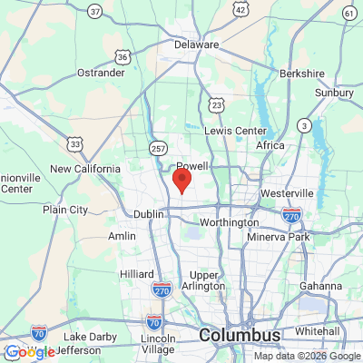 Map to  office in Dublin, OH