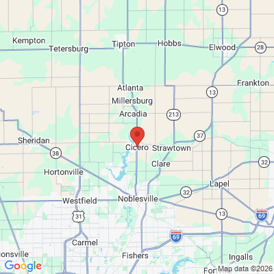 Map to  office in Cicero, IN