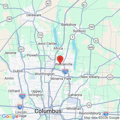Map to  office in Westerville, OH