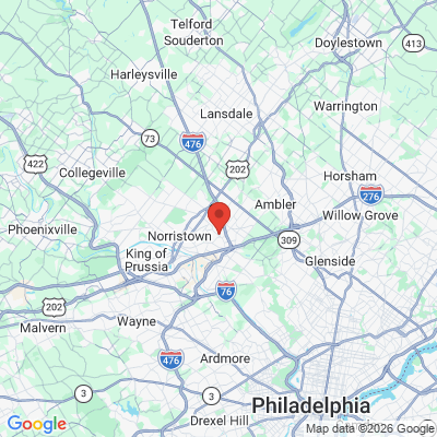 Map to  office in Plymouth Meeting, PA